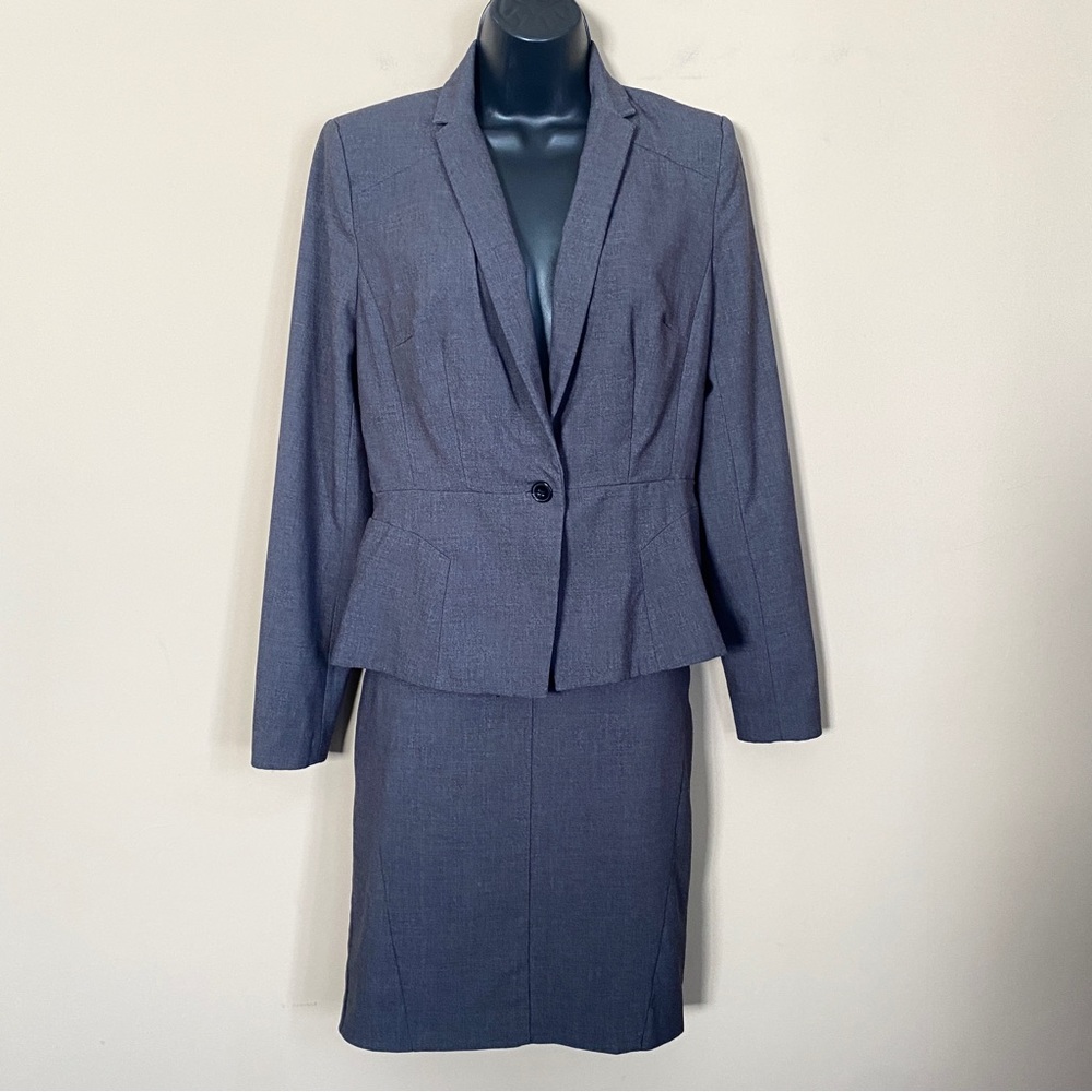 Worthington Dark Gray Skirt Suit